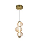 Single pendant lamps - Milagro BOLLA GOLD 12W LED pendant lamp ML1424 - product 1