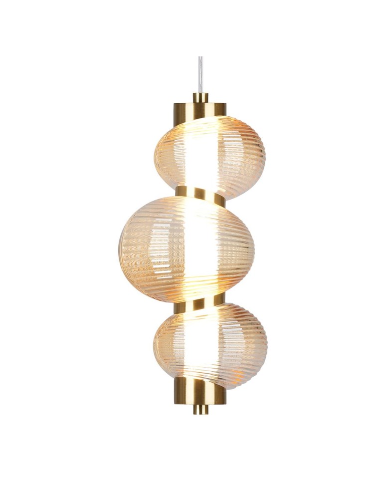 Single pendant lamps - Milagro BOLLA GOLD 12W LED pendant lamp ML1424 - product kolory-swiatla.pl 2