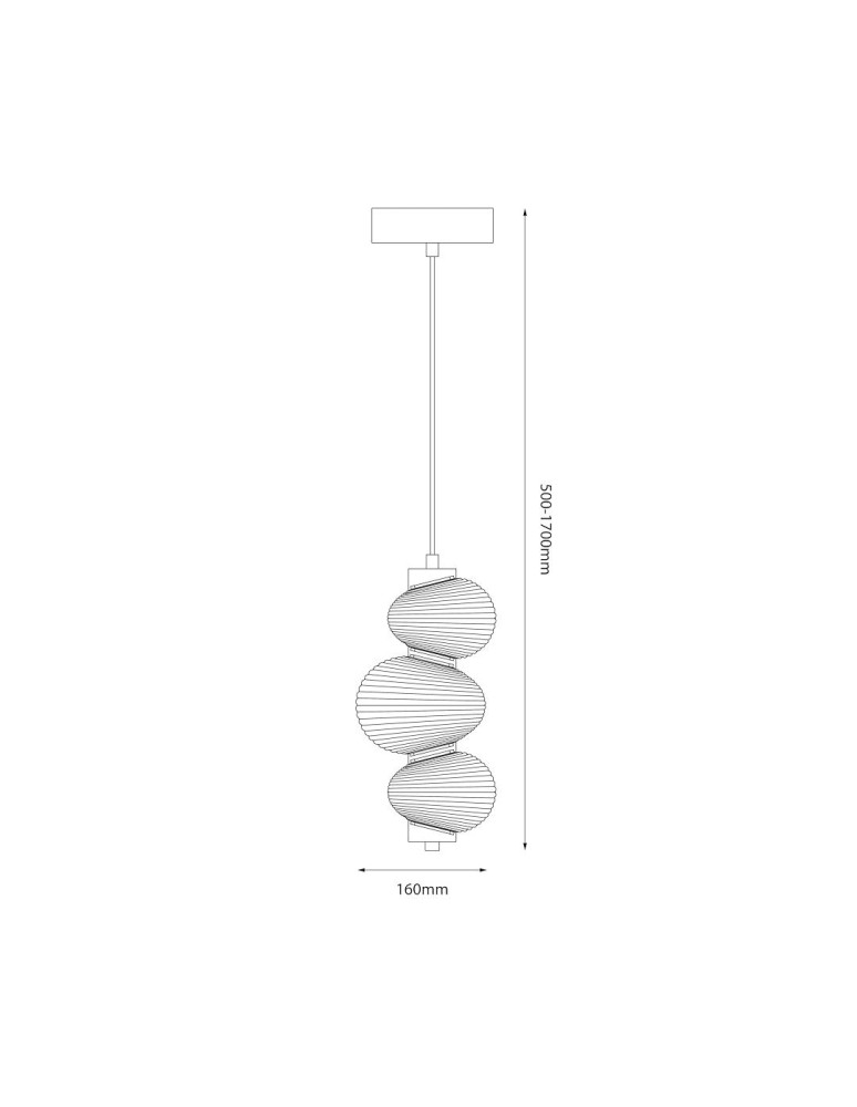 Single pendant lamps - Milagro BOLLA GOLD 12W LED pendant lamp ML1424 - product kolory-swiatla.pl 5