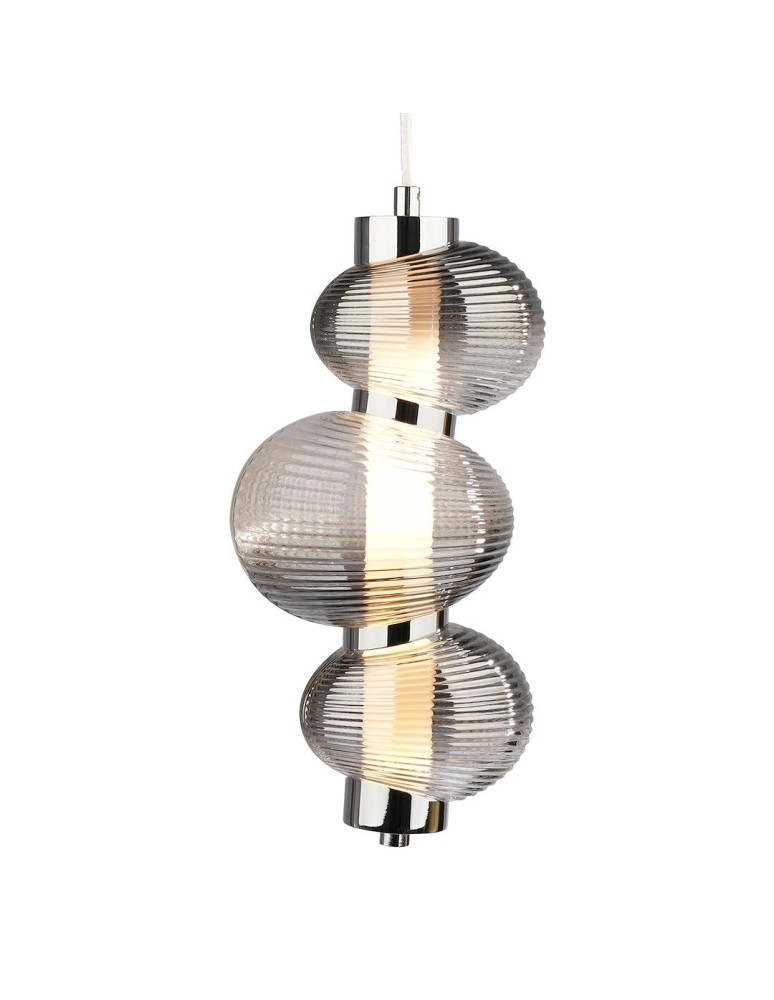 Single pendant lamps - Milagro BOLLA SMOKED 12W LED pendant lamp ML1425 - product kolory-swiatla.pl 2