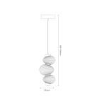 Single pendant lamps - Milagro BOLLA SMOKED 12W LED pendant lamp ML1425 - product 5