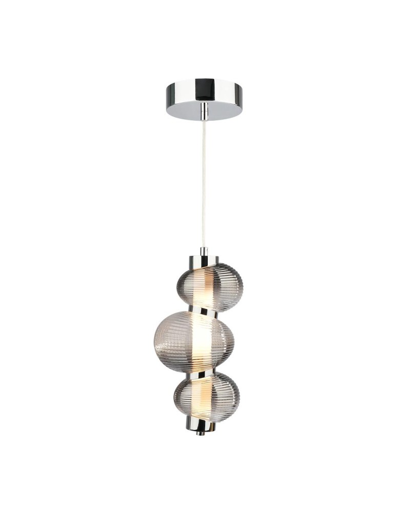 Single pendant lamps - Milagro BOLLA SMOKED 12W LED pendant lamp ML1425 - product kolory-swiatla.pl 6