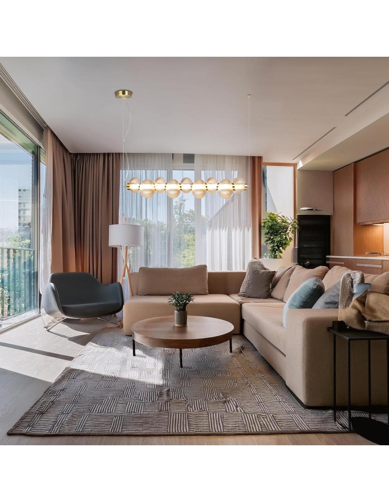 Designer pendant lamps - Milagro BOLLA GOLD 32W LED pendant lamp ML1426 - product kolory-swiatla.pl 3