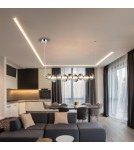 Designer pendant lamps - Milagro BOLLA SMOKED 32W LED pendant lamp ML1427 - product 3