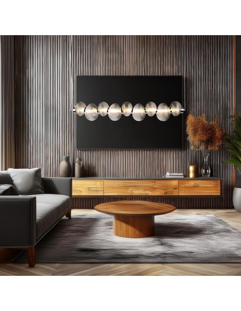 Designer pendant lamps - Milagro BOLLA SMOKED 32W LED pendant lamp ML1427 - product kolory-swiatla.pl 4