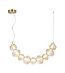 Designer pendant lamps - Milagro BOLLA GOLD 36W LED pendant lamp ML1428 - product 1