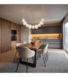 Designer pendant lamps - Milagro BOLLA GOLD 36W LED pendant lamp ML1428 - product 3