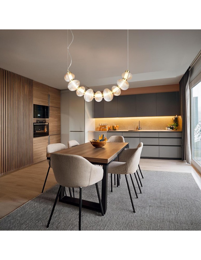 Designer pendant lamps - Milagro BOLLA GOLD 36W LED pendant lamp ML1428 - product kolory-swiatla.pl 3