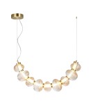 Designer pendant lamps - Milagro BOLLA GOLD 36W LED pendant lamp ML1428 - product 6