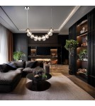 Designer pendant lamps - Milagro BOLLA SMOKED 36W LED pendant lamp ML1429 - product 3