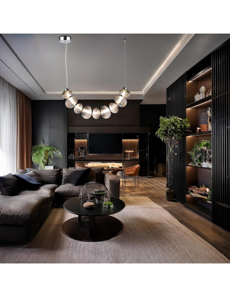 Designer pendant lamps - Milagro BOLLA SMOKED 36W LED pendant lamp ML1429 - product kolory-swiatla.pl 3