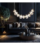 Designer pendant lamps - Milagro BOLLA SMOKED 36W LED pendant lamp ML1429 - product 4