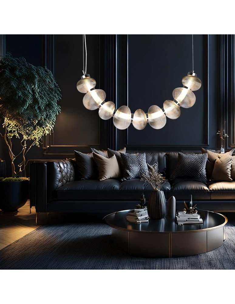 Designer pendant lamps - Milagro BOLLA SMOKED 36W LED pendant lamp ML1429 - product kolory-swiatla.pl 4
