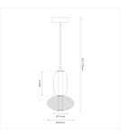 Single pendant lamps - Milagro ARAME 15W LED pendant lamp ML1432 - product 5