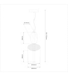 Single pendant lamps - Milagro ARAME 23W LED pendant lamp ML1433 - product 5