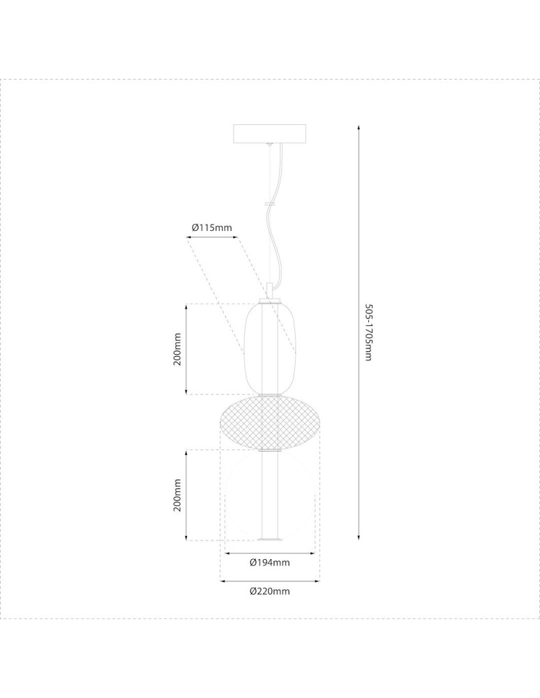 Single pendant lamps - Milagro ARAME 23W LED pendant lamp ML1433 - product kolory-swiatla.pl 5