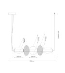 Designer pendant lamps - Milagro ARAME 32W LED pendant lamp ML1434 - product 5