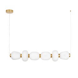 Step Into Design Lampa wisząca BRILLA-6 LED biało-złota 125 cm ST-CP241210-6L GOLD