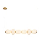 Pendant lamps over the island -  Step Into Design BRILLA-6 LED pendant lamp white and gold 125 cm ST-CP241210-6L GOLD - product 2