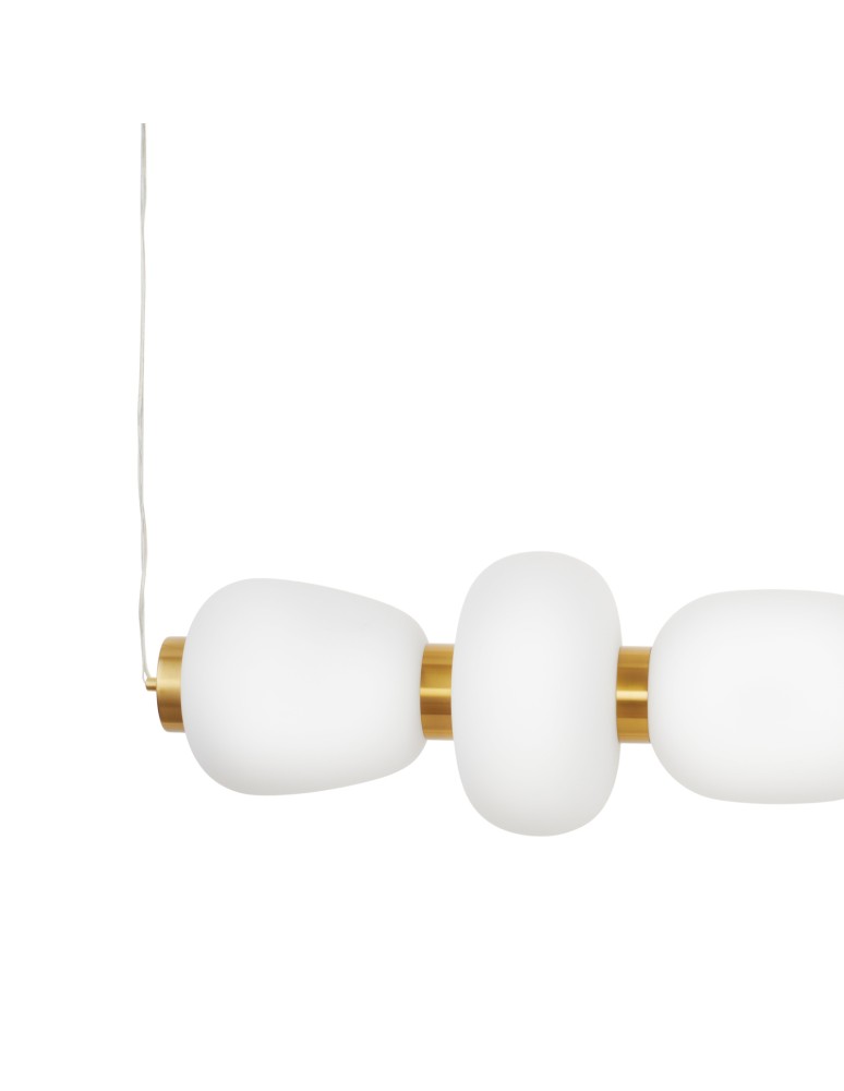 Pendant lamps over the island -  Step Into Design BRILLA-6 LED pendant lamp white and gold 125 cm ST-CP241210-6L GOLD - product kolory-swiatla.pl 3