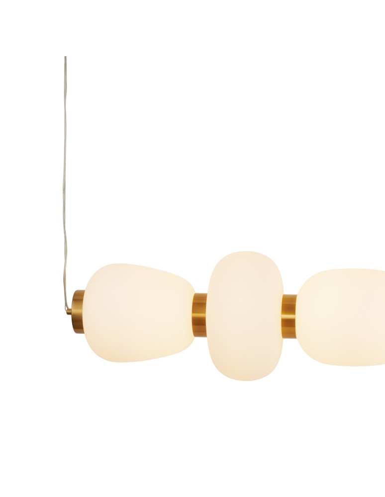 Pendant lamps over the island -  Step Into Design BRILLA-6 LED pendant lamp white and gold 125 cm ST-CP241210-6L GOLD - product kolory-swiatla.pl 4