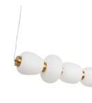 Pendant lamps over the island -  Step Into Design BRILLA-6 LED pendant lamp white and gold 125 cm ST-CP241210-6L GOLD - product 5