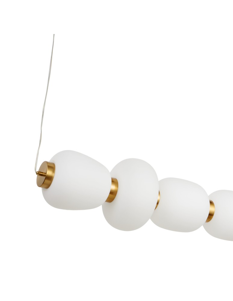 Pendant lamps over the island -  Step Into Design BRILLA-6 LED pendant lamp white and gold 125 cm ST-CP241210-6L GOLD - product kolory-swiatla.pl 5