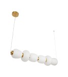 Pendant lamps over the island -  Step Into Design BRILLA-6 LED pendant lamp white and gold 125 cm ST-CP241210-6L GOLD - product 6