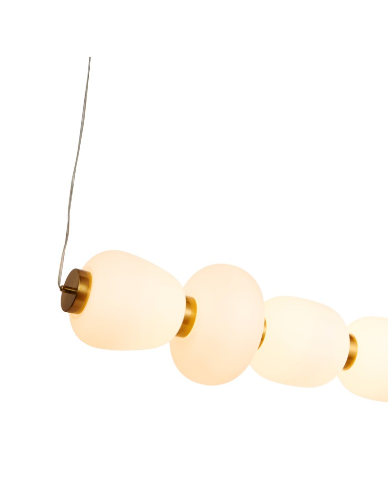Pendant lamps over the island -  Step Into Design BRILLA-6 LED pendant lamp white and gold 125 cm ST-CP241210-6L GOLD - product kolory-swiatla.pl 7