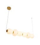 Pendant lamps over the island -  Step Into Design BRILLA-6 LED pendant lamp white and gold 125 cm ST-CP241210-6L GOLD - product 8