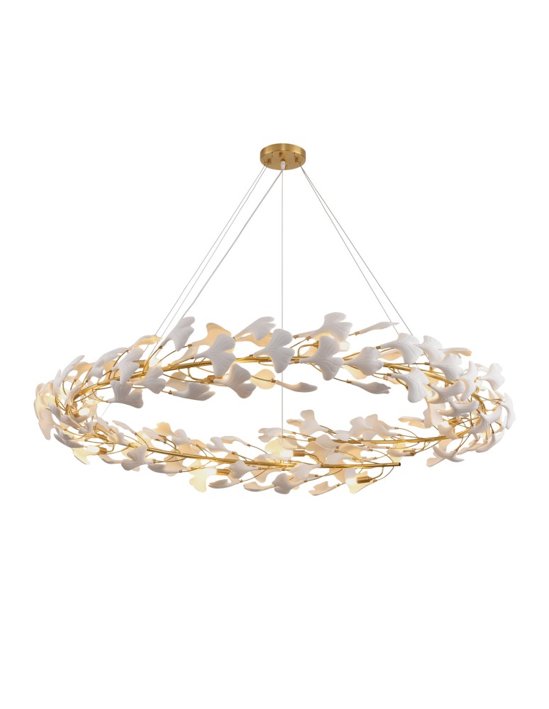 Designer pendant lamps -  Step Into Design BOTANIKA pendant lamp gold white 150 cm XY080P-150 - product kolory-swiatla.pl 3