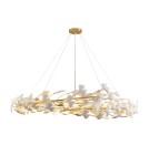 Designer pendant lamps -  Step Into Design BOTANIKA pendant lamp gold white 150 cm XY080P-150 - product 5