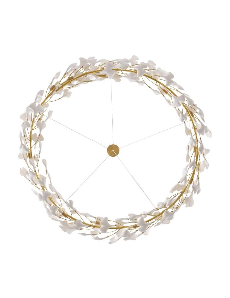 Designer pendant lamps -  Step Into Design BOTANIKA pendant lamp gold white 150 cm XY080P-150 - product kolory-swiatla.pl 9