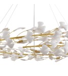Designer pendant lamps -  Step Into Design BOTANIKA pendant lamp gold white 150 cm XY080P-150 - product 16