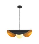 Designer pendant lamps -  Step Into Design ENZO black gold 60 cm pendant lamp ST-F22020601-D60 black - product 1