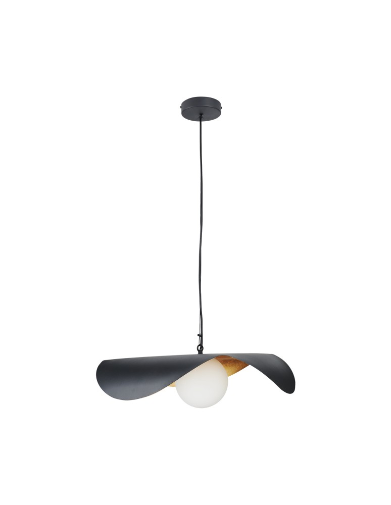 Designer pendant lamps -  Step Into Design ENZO black gold 60 cm pendant lamp ST-F22020601-D60 black - product kolory-swiatla.pl 2
