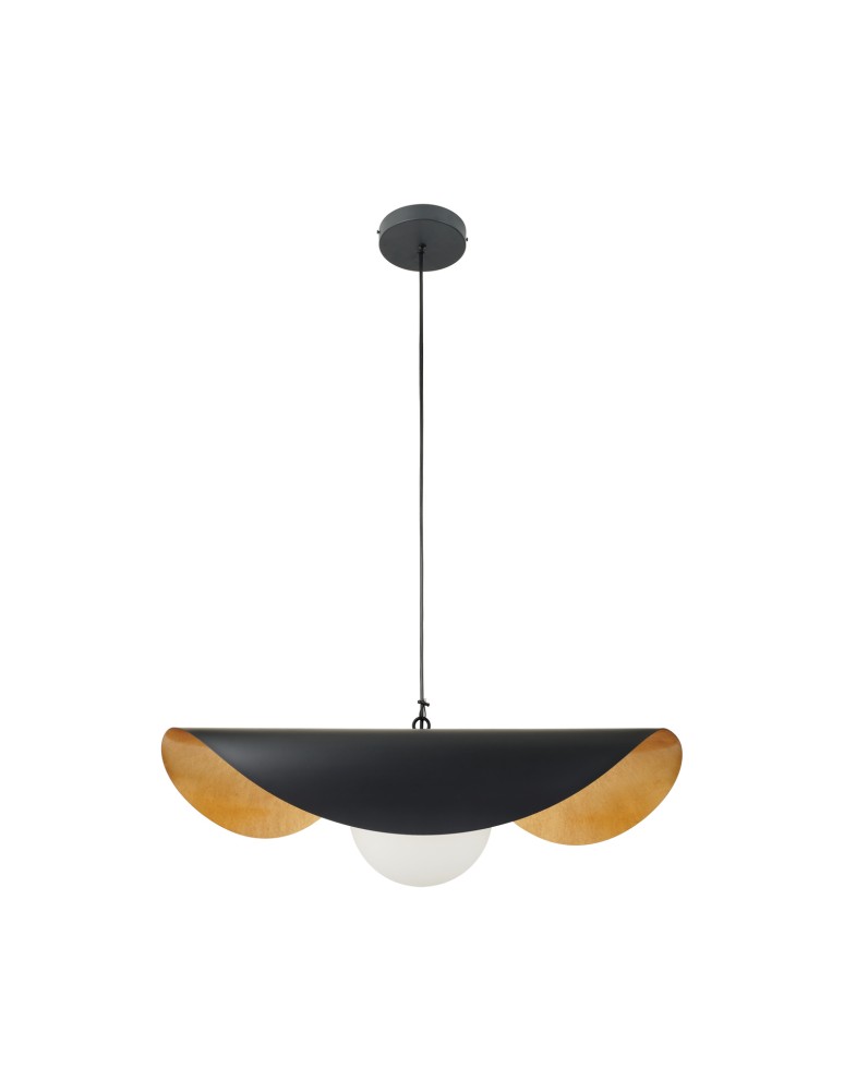 Designer pendant lamps -  Step Into Design ENZO black gold 60 cm pendant lamp ST-F22020601-D60 black - product kolory-swiatla.pl 5