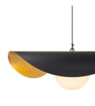 Designer pendant lamps -  Step Into Design ENZO black gold 60 cm pendant lamp ST-F22020601-D60 black - product 12