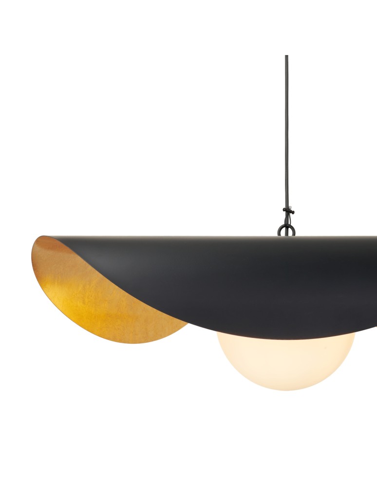 Designer pendant lamps -  Step Into Design ENZO black gold 60 cm pendant lamp ST-F22020601-D60 black - product kolory-swiatla.pl 12
