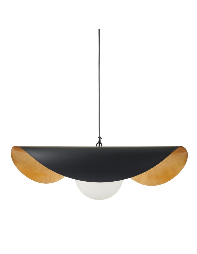 Designer pendant lamps -  Step Into Design ENZO black gold 60 cm pendant lamp ST-F22020601-D60 black - product kolory-swiatla.pl 13