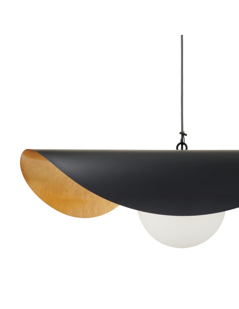 Designer pendant lamps -  Step Into Design ENZO black gold 60 cm pendant lamp ST-F22020601-D60 black - product kolory-swiatla.pl 14