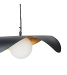 Designer pendant lamps -  Step Into Design ENZO black gold 60 cm pendant lamp ST-F22020601-D60 black - product 16