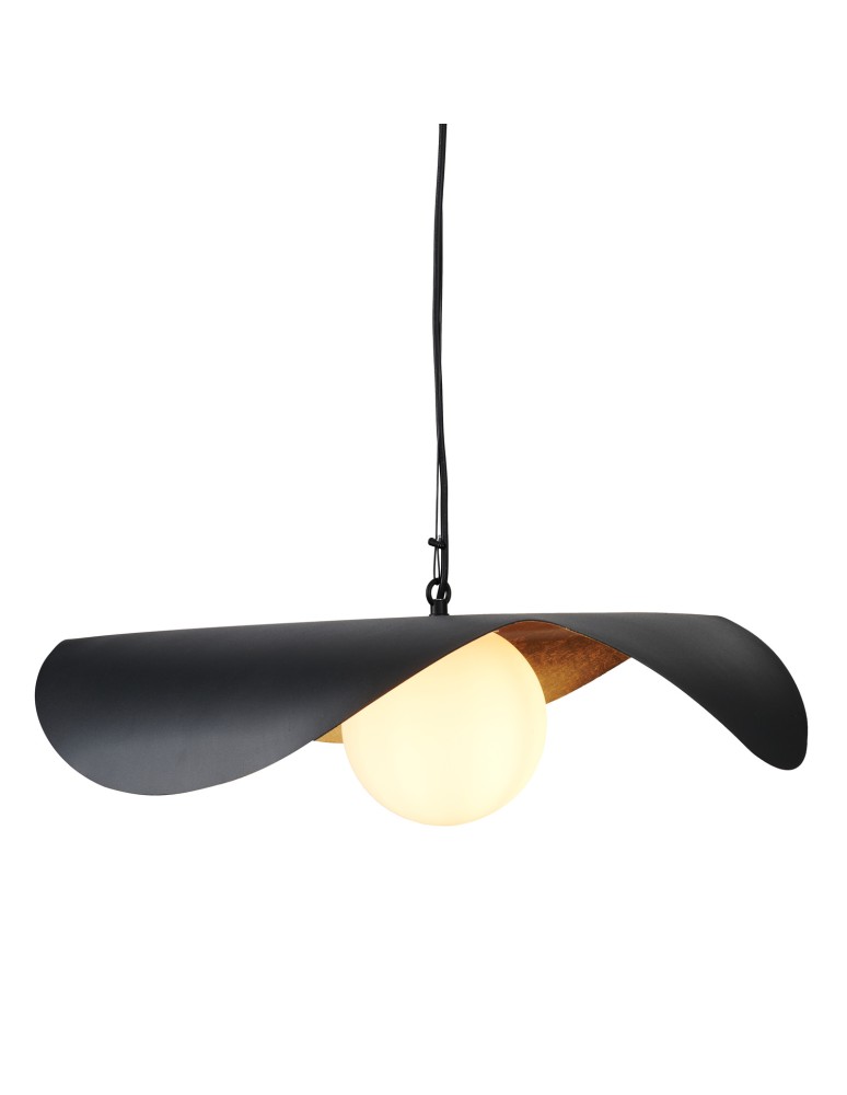 Designer pendant lamps -  Step Into Design ENZO black gold 60 cm pendant lamp ST-F22020601-D60 black - product kolory-swiatla.pl 22