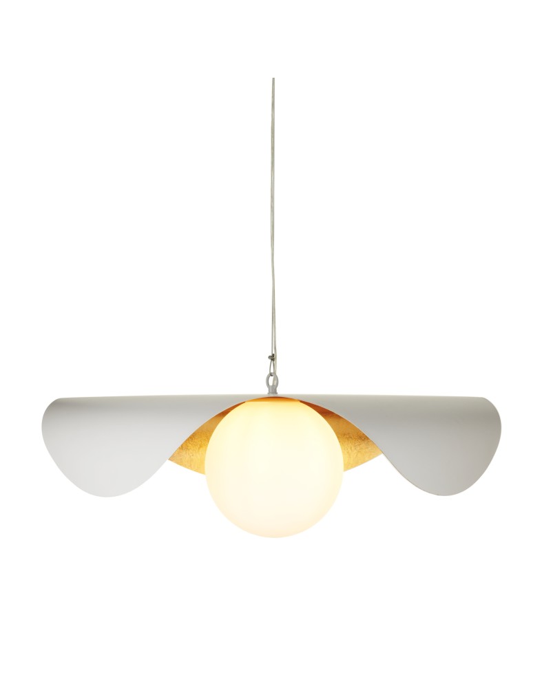 Designer pendant lamps -  Step Into Design ENZO white gold pendant lamp 80 cm ST-F22020601-D80 white - product kolory-swiatla.pl 1