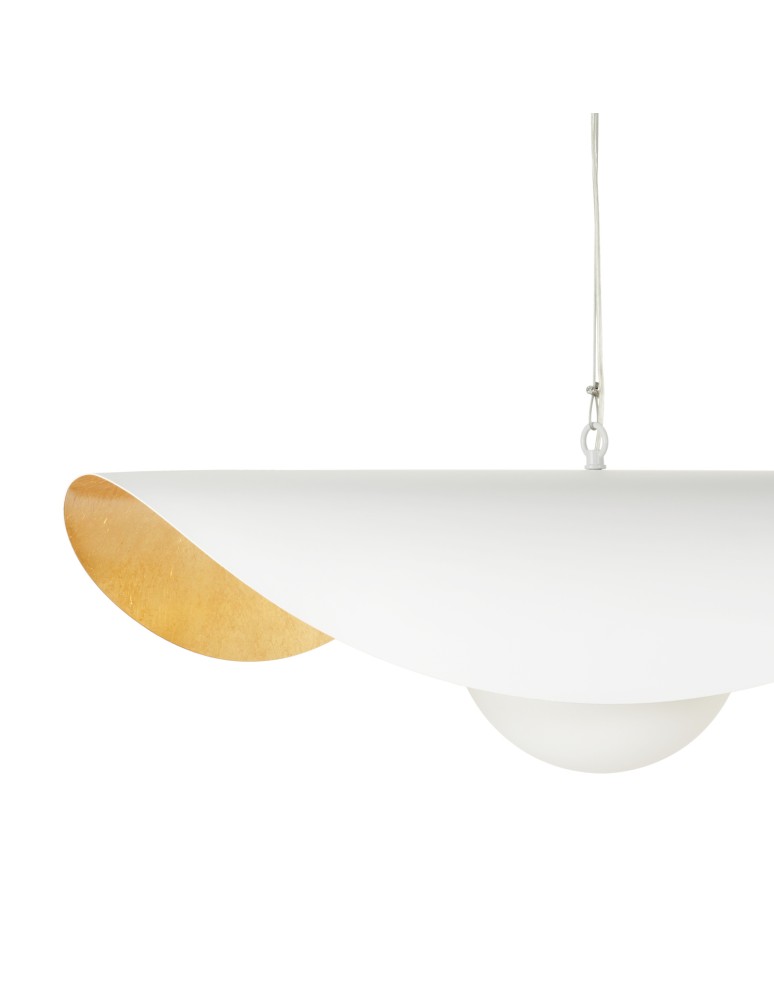 Designer pendant lamps -  Step Into Design ENZO white gold pendant lamp 80 cm ST-F22020601-D80 white - product kolory-swiatla.pl 2
