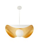 Designer pendant lamps -  Step Into Design ENZO white gold pendant lamp 80 cm ST-F22020601-D80 white - product 3
