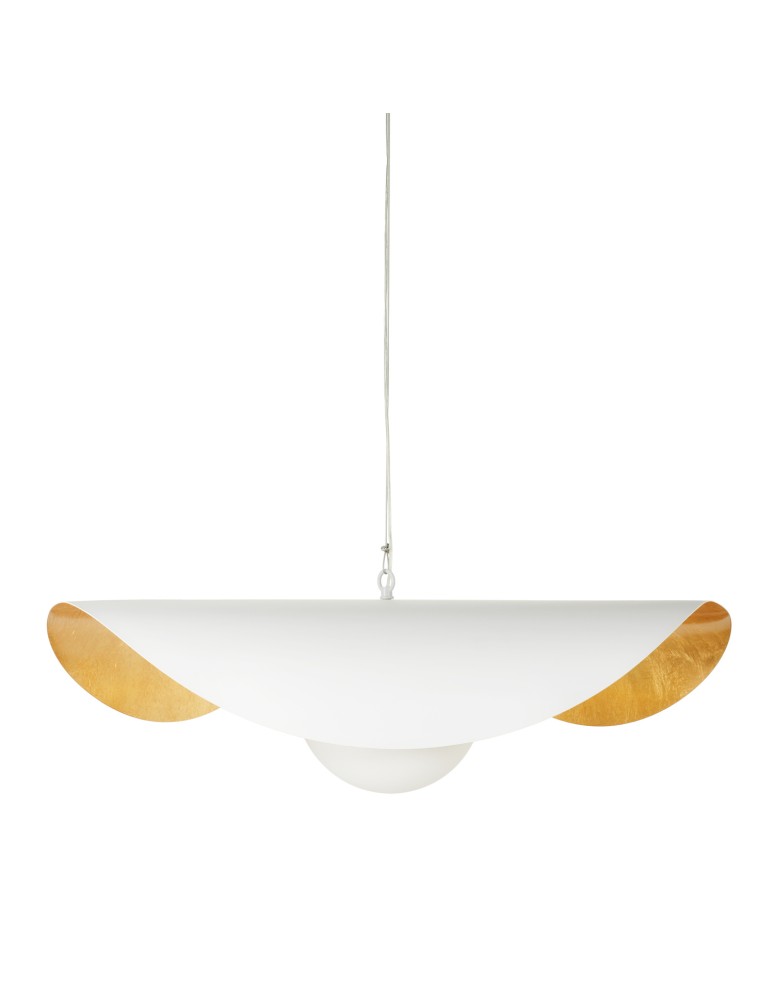 Designer pendant lamps -  Step Into Design ENZO white gold pendant lamp 80 cm ST-F22020601-D80 white - product kolory-swiatla.pl 4