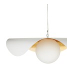 Designer pendant lamps -  Step Into Design ENZO white gold pendant lamp 80 cm ST-F22020601-D80 white - product 9