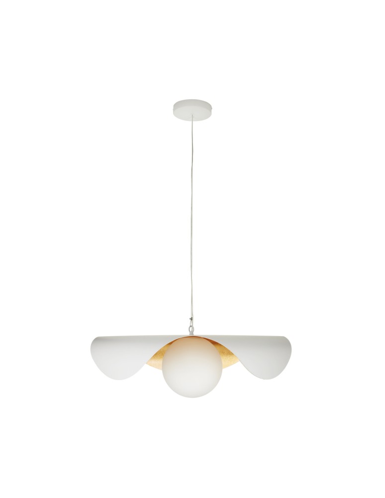 Designer pendant lamps -  Step Into Design ENZO white gold pendant lamp 80 cm ST-F22020601-D80 white - product kolory-swiatla.pl 10