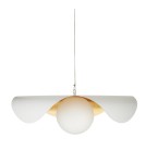 Designer pendant lamps -  Step Into Design ENZO white gold pendant lamp 80 cm ST-F22020601-D80 white - product 11